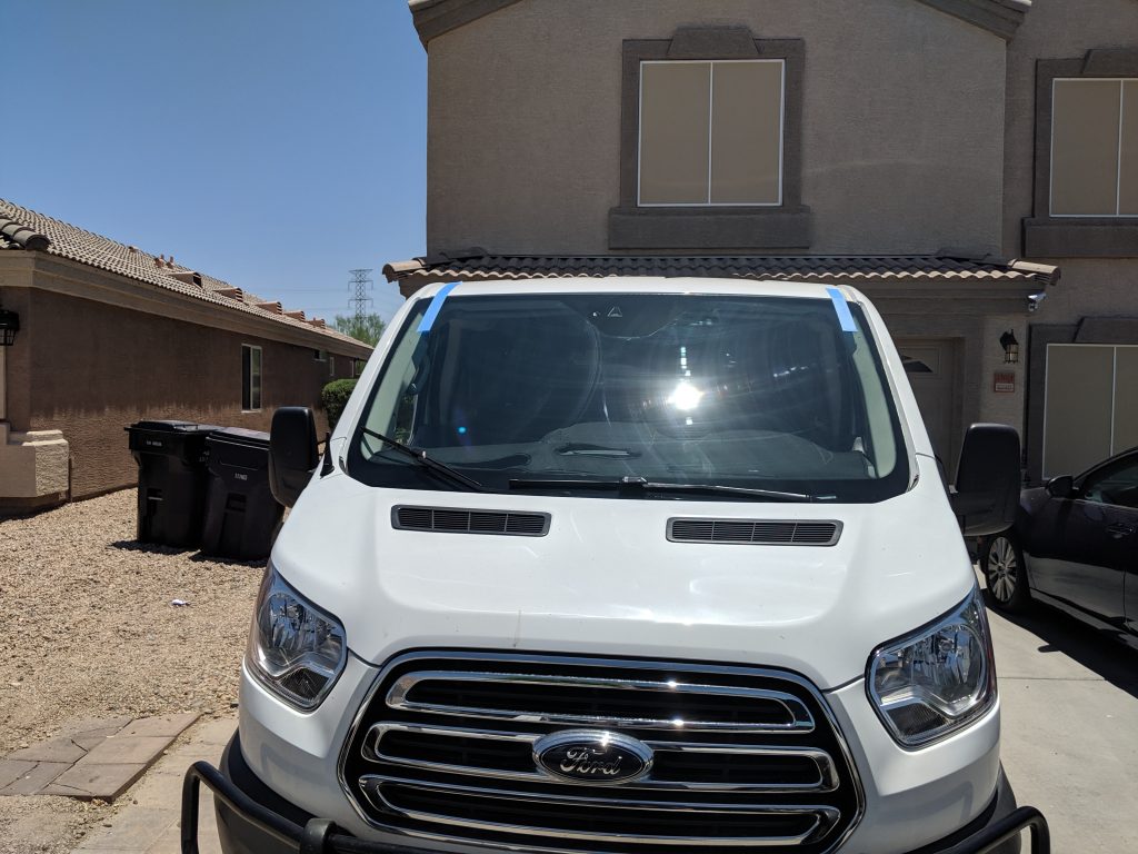 2018 ford transit windshield Replaced